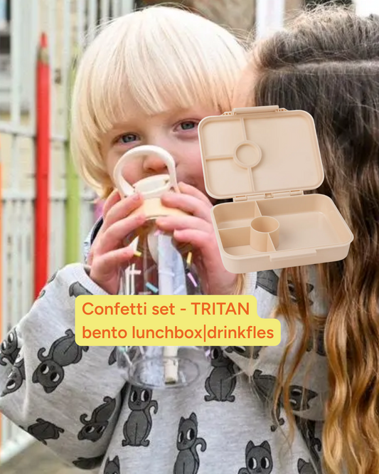 Confetti set - TRITAN bento lunchbox|drinkfles