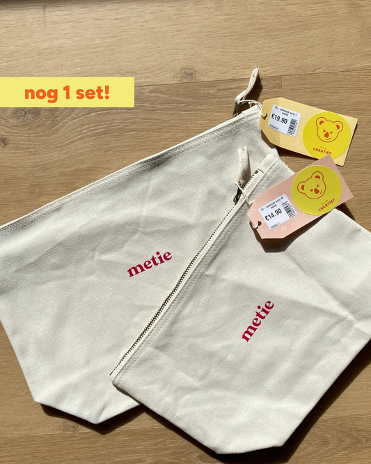 Set 'metie' toiletzakken M + L