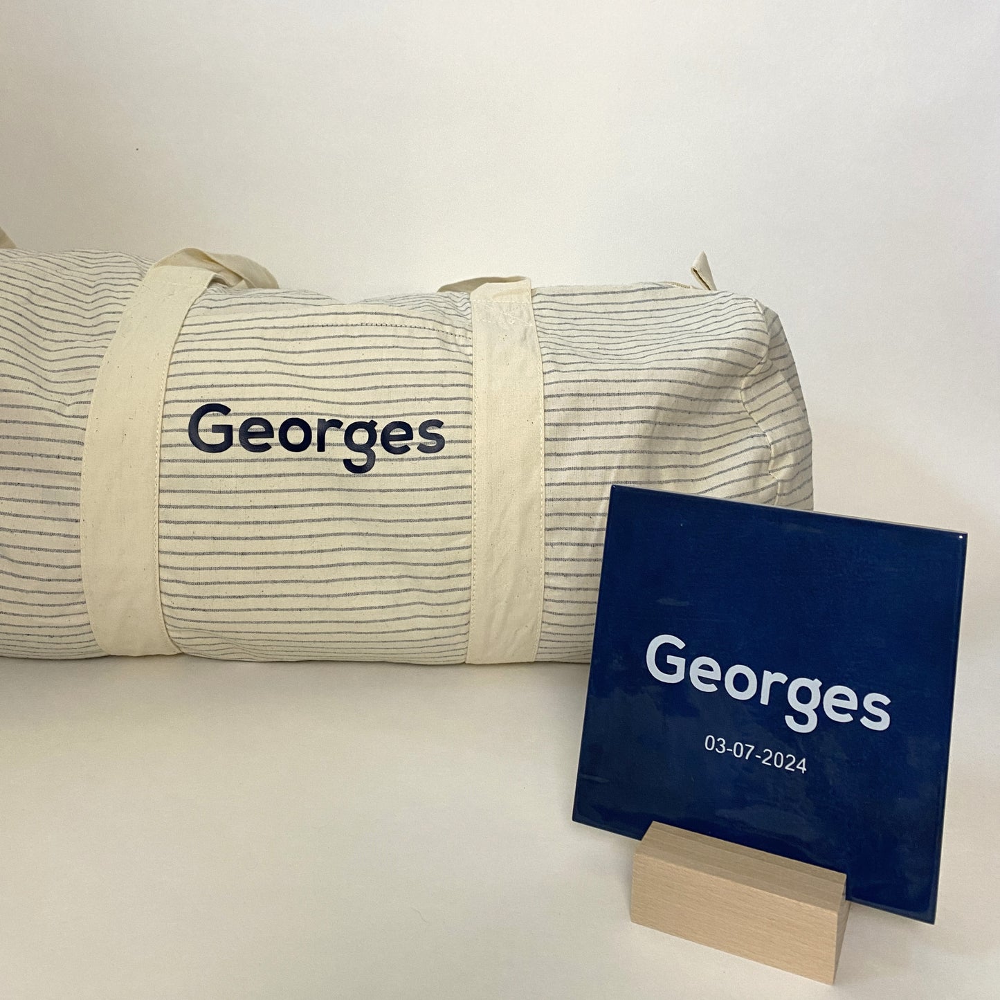 Geboorte tegeltje op basis van geboortekaartje