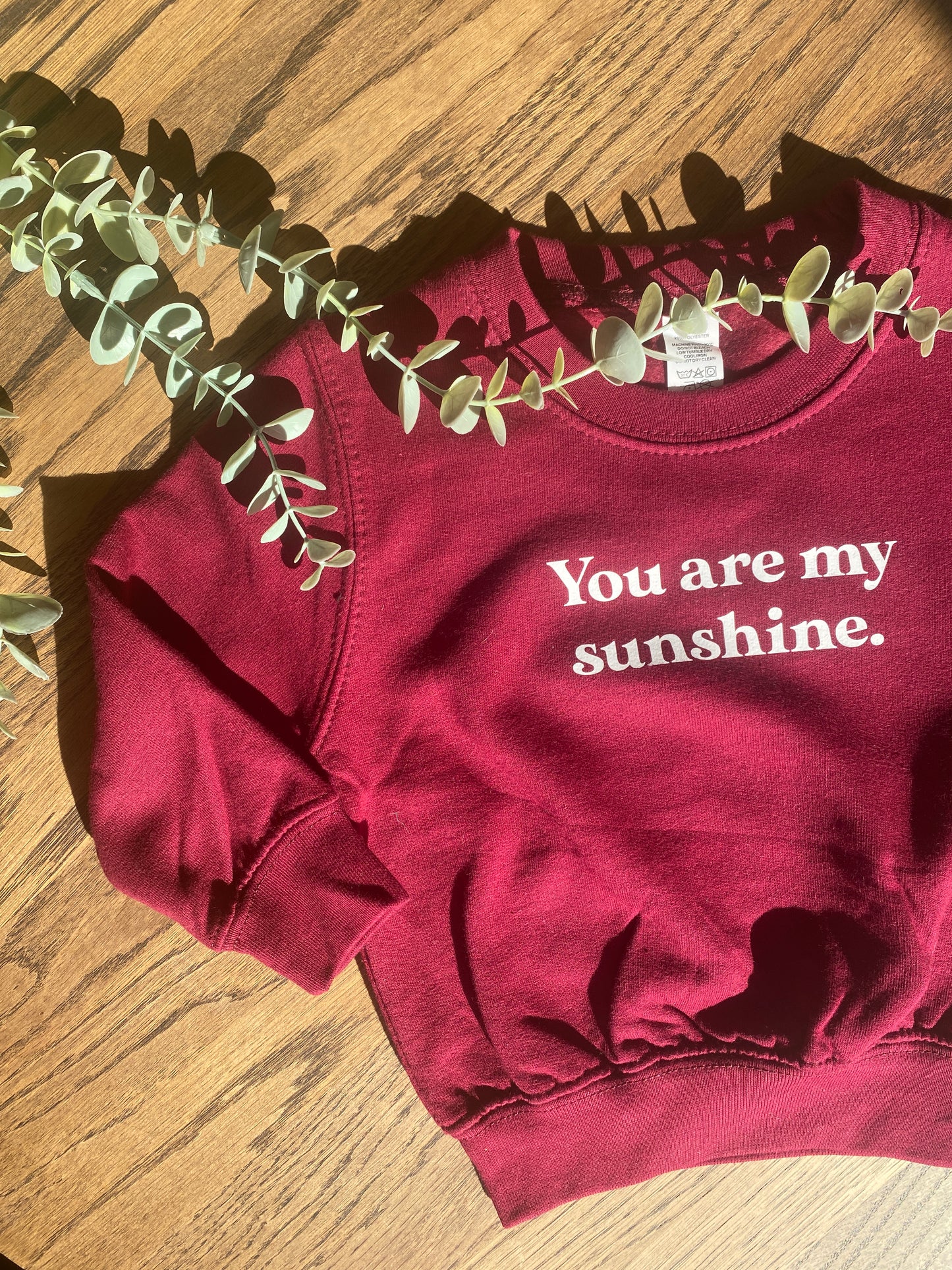 Trui bordeaux - You are my sunshine