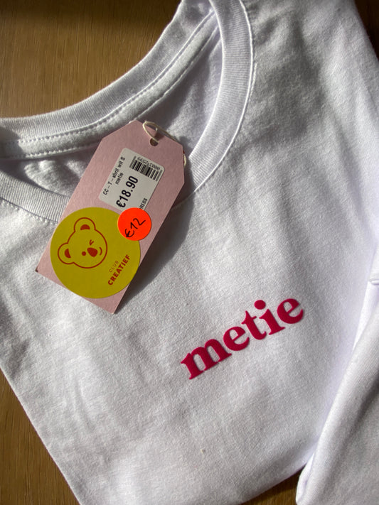 T-shirt metie wit