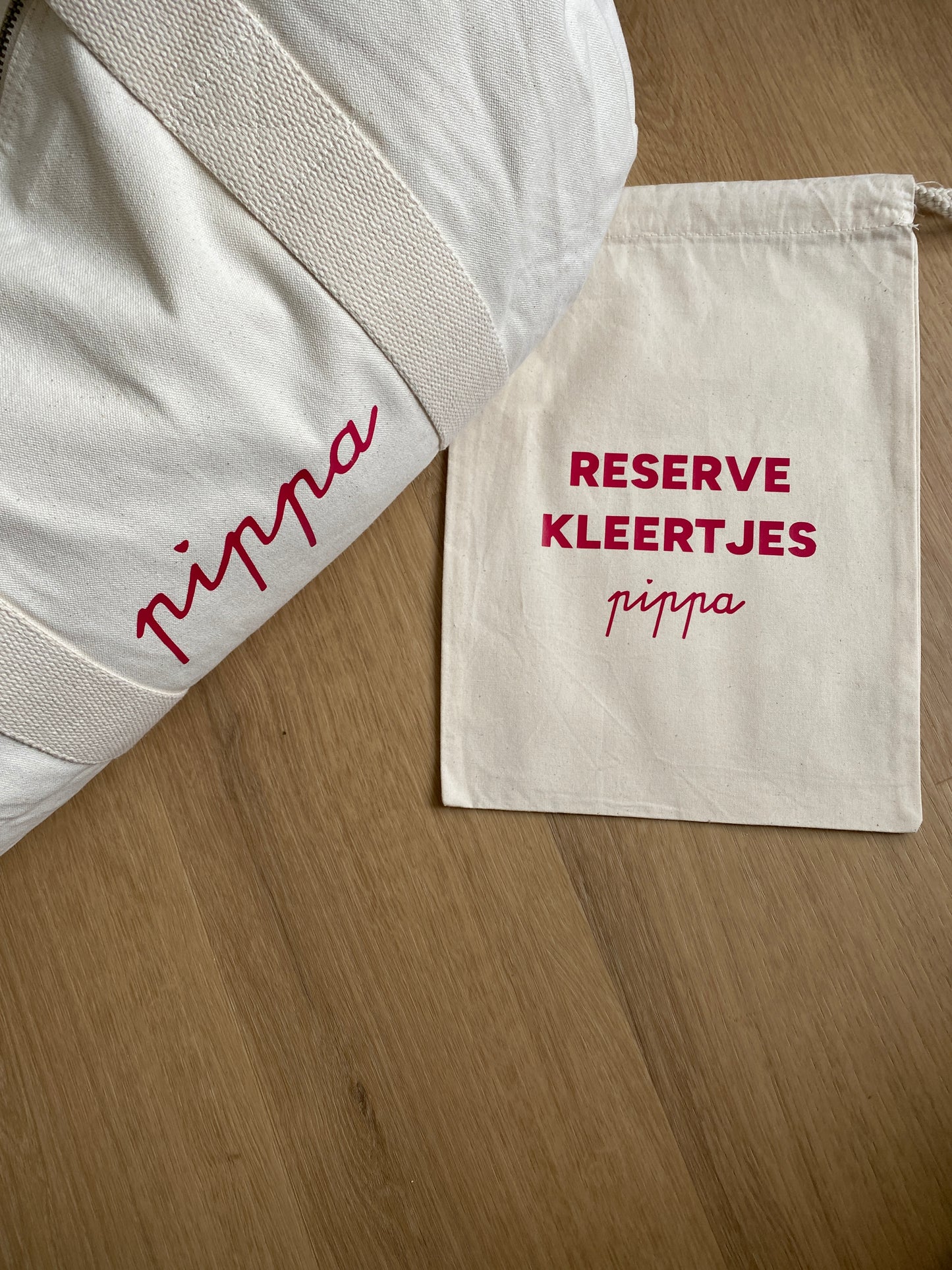 Gepersonaliseerd zakje reserverkleertjes
