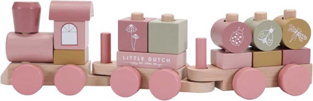 Little Dutch Blokkentrein Wild Flowers FSC